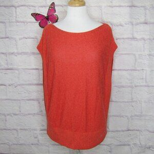 Maeve by Anthropologie Women's Size XL Orange Sleeveless Knit Sweater